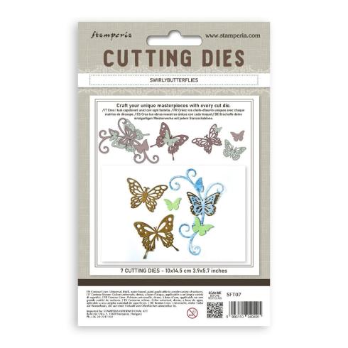 Stamperia - Stanzschablone "Swirly Butterflies" Dies