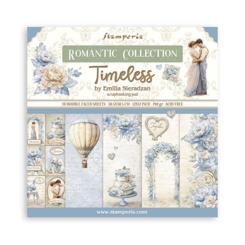 Stamperia - Designpapier "Timeless" Paper Pack 12x12 Inch - 10 Bogen