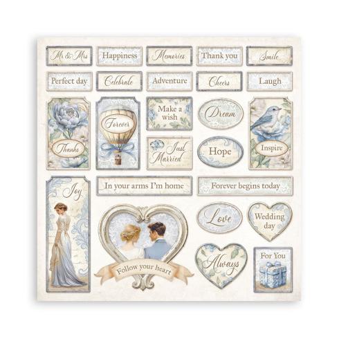 Stamperia - Designpapier "Timeless" Maxi Paper Pack 8x8 Inch - 22 Bogen