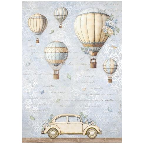 Stamperia - Decopatch Papier "Air Balloons" Decoupage A4 - 6 Bogen  