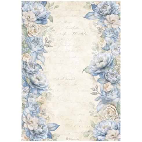Stamperia - Decopatch Papier "Floral Borders" Decoupage A4 - 6 Bogen  
