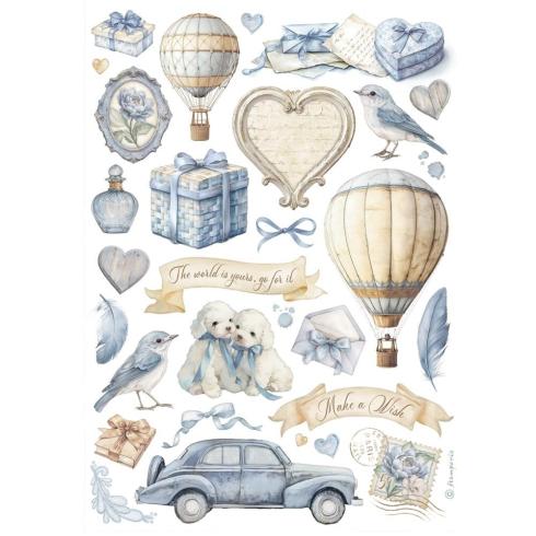 Stamperia - Decopatch Papier "Selection" Decoupage A4 - 6 Bogen  