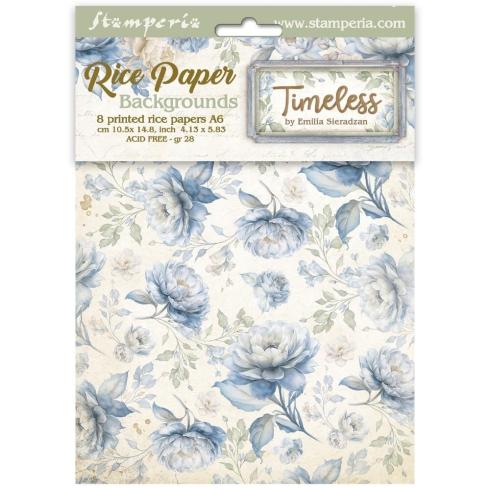 Stamperia - Decopatch Papier "Backgrounds" Decoupage A6 - 8 Bogen  