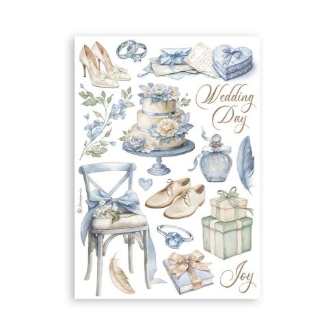 Stamperia - Washi Papier "Timeless" Washi Pad 14,8x21cm - 8 Bogen