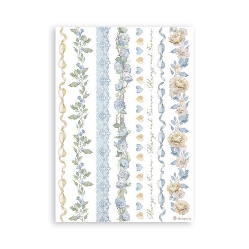 Stamperia - Washi Papier "Timeless" Washi Pad 14,8x21cm - 8 Bogen