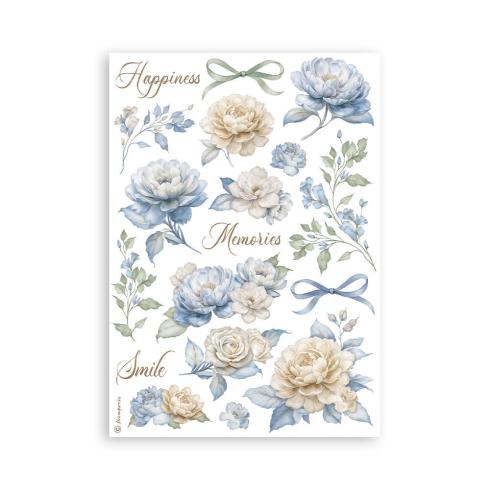 Stamperia - Washi Papier "Timeless" Washi Pad 14,8x21cm - 8 Bogen