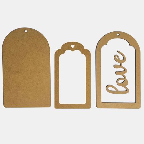 Stamperia - Holzteile "Tag" MDF Crafty Shapes Blanks
