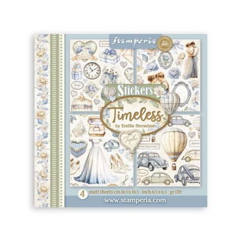 Stamperia - Aufkleber "Silent Sea" Sticker 16,5x16,5cm - 4 Bogen