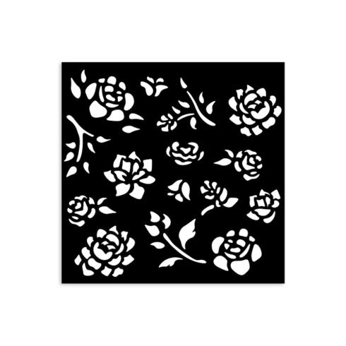 Stamperia - Schablone 12x12cm "Buds Pattern" Stencil