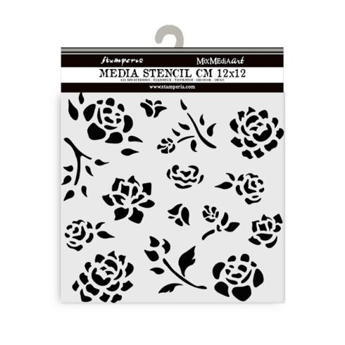 Stamperia - Schablone 12x12cm "Buds Pattern" Stencil