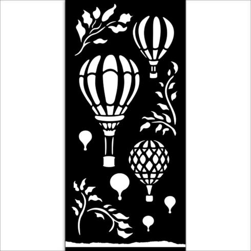 Stamperia - Schablone 12x25cm "Air Balloons" Stencil