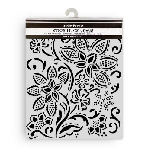 Stamperia - Schablone 20x25cm "Batik Flowers" Stencil