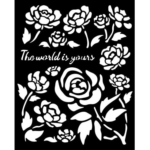 Stamperia - Schablone 20x25cm "Roses" Stencil
