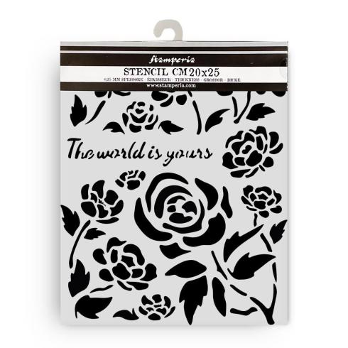 Stamperia - Schablone 20x25cm "Roses" Stencil