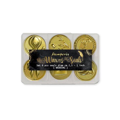 Stamperia - Wachssiegel Stempel "Wedding" Wax And Seals Handle With Seal