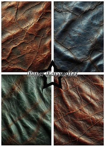 Paper Favourites - Designpapier "Leather Texture" Paper Pack A5 - 24 Bogen