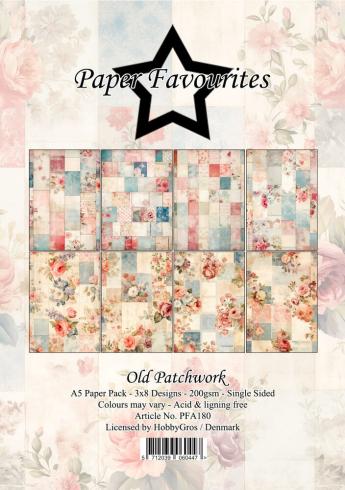 Paper Favourites - Designpapier "Old Patchwork" Paper Pack A5 - 24 Bogen