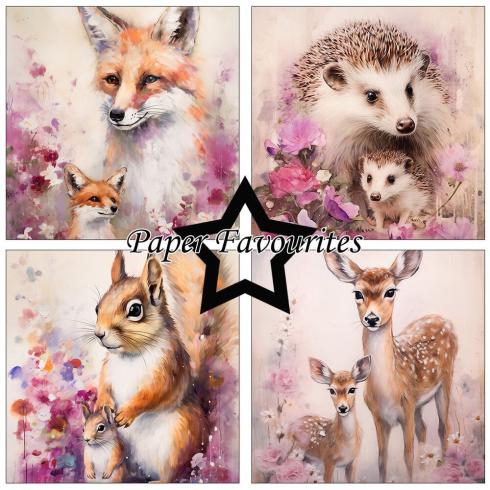 Paper Favourites - Designpapier "Wildlife" Paper Pack 6x6 Inch - 24 Bogen