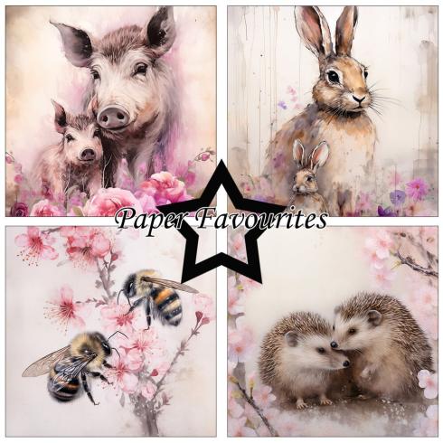 Paper Favourites - Designpapier "Wildlife" Paper Pack 6x6 Inch - 24 Bogen