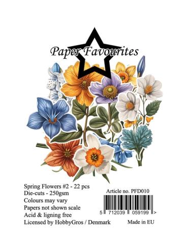 Paper Favourites - Stanzteile "Flowers #2" Die Cuts 