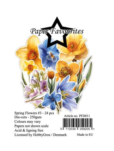 Paper Favourites - Stanzteile "Flowers #3" Die Cuts 