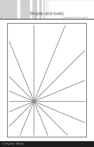 Simple and Basic - Stanzschablone 14,3x20,5cm "Sunrays" Dies
