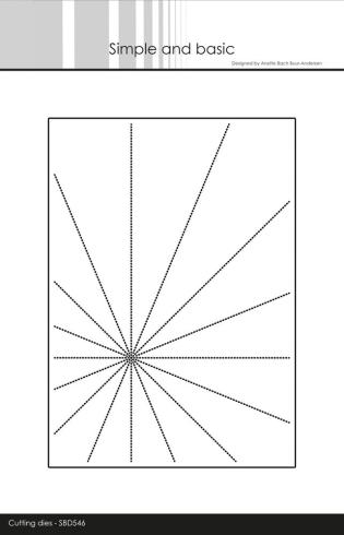 Simple and Basic - Stanzschablone 12,2x17,3cm "Sunrays" Dies