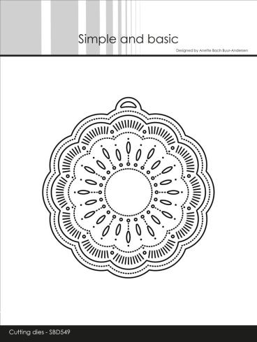 Simple and Basic - Stanzschablone 10x10,5cm "Doily on a Tag" Dies