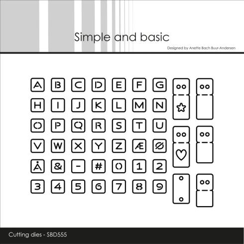 Simple and Basic - Stanzschablone "Alphabet Chips" Dies
