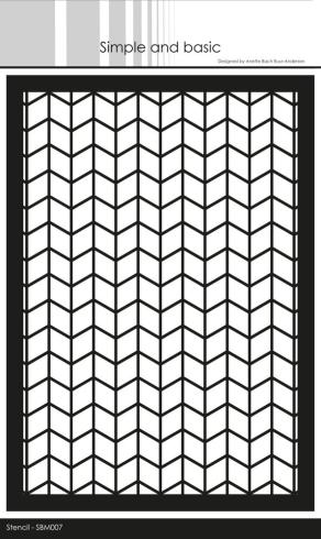 Simple and Basic - Schablone "Chevron" Stencil