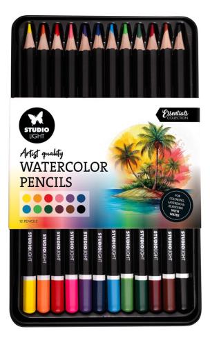 Studio Light - Aquarellbuntstifte - Artist Quality Watercolor Pencils 12-teilig