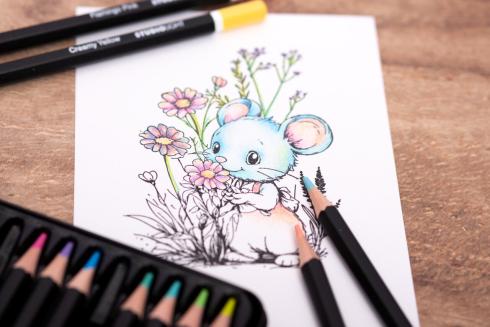Studio Light - Buntstifte "Pastel" Artist Quality Pastel Pencils 12-teilig