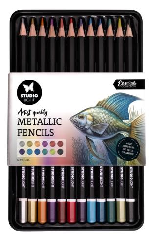 Studio Light - Buntstifte "Metallic" Artist Quality Pencils 12-teilig