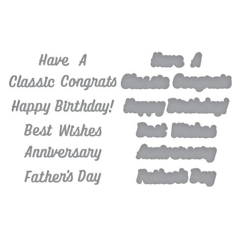 Spellbinders - Stanzschablone "Classic Sentiments" Dies