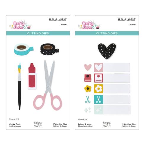 Spellbinders - Stanzschablone "Crafty Babe with Simple Stories Bundle" Dies