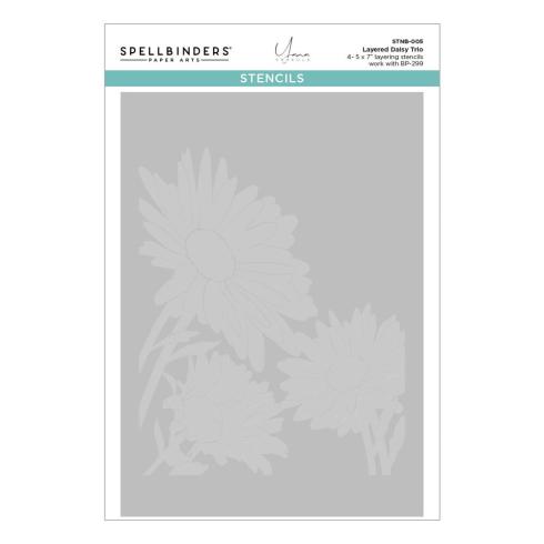 Spellbinders - Buchdrucktechnik "Daisy Trio" BetterPress Plate & Stencil