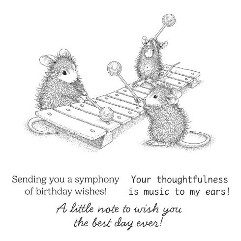 Spellbinders - Gummistempel Set "Music to My Ears" Cling Stamp
