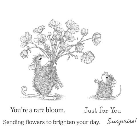 Spellbinders - Gummistempel Set "Rare Bloom" Cling Stamp