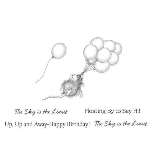 Spellbinders - Gummistempel Set "Up, Up and Away" Cling Stamp