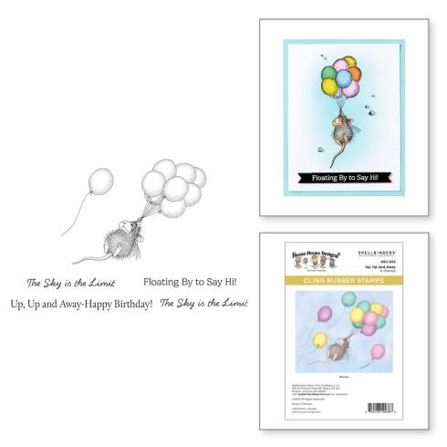 Spellbinders - Gummistempel Set "Up, Up and Away" Cling Stamp