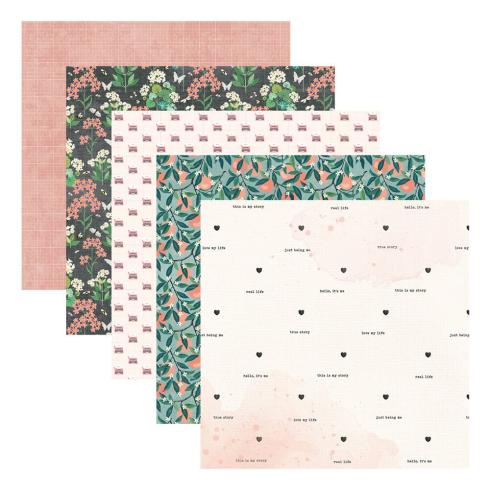 Spellbinders - Designpapier "Rosie's Studio Hello It's Me!" Paper Pack 6x6 Inch - 40 Bogen