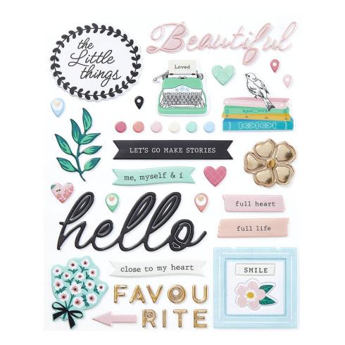 Spellbinders - Aufkleber "Rosie's Studio Hello It's Me!" Sticker