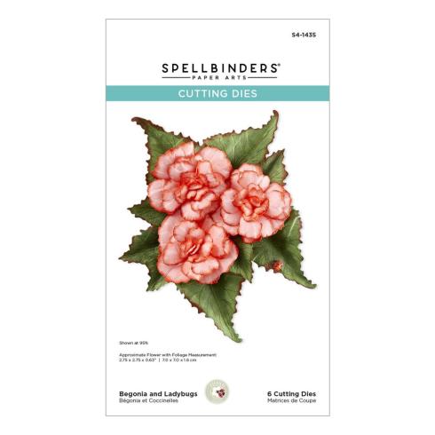 Spellbinders - Stanzschablone "Begonia and Ladybugs" Dies