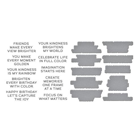 Spellbinders - Buchdrucktechnik "Take Note" BetterPress Plate & Dies