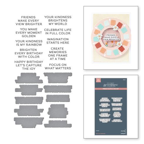 Spellbinders - Buchdrucktechnik "Take Note" BetterPress Plate & Dies
