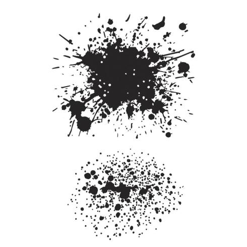 Spellbinders - Buchdrucktechnik "Splatters" BetterPress Plate