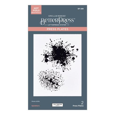 Spellbinders - Buchdrucktechnik "Splatters" BetterPress Plate