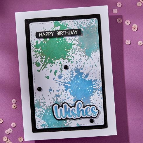 Spellbinders - Buchdrucktechnik "Splatters" BetterPress Plate