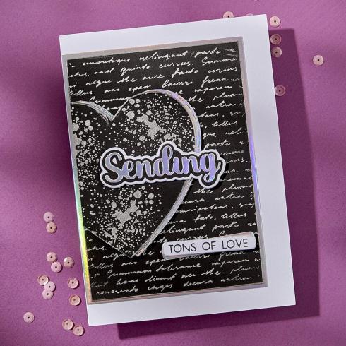Spellbinders - Stempelset & Stanzschablone "Smiles Sentiment" Clear Stamps & Dies
