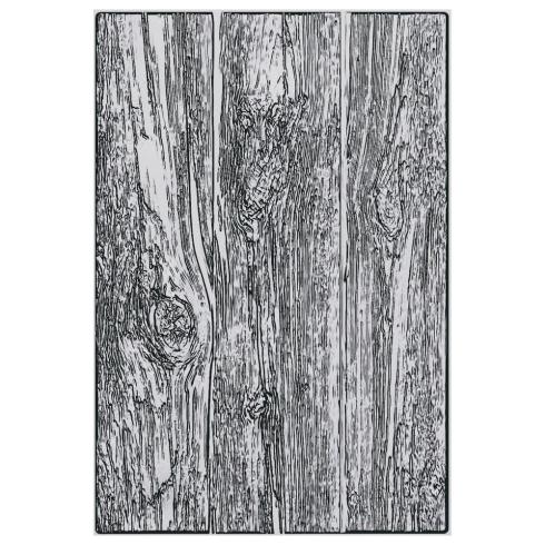 Sizzix - 3D Prägefolder "Lumber Large" Embossing Folder Design by Tim Holtz